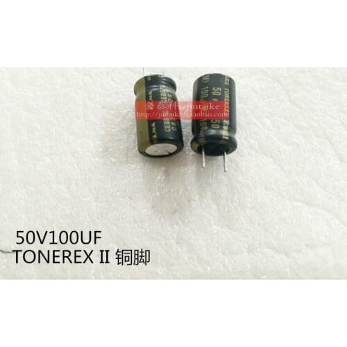 2020 hot sale 10pcs/30pcs ELNA audio for capacitor 50V100UF 10X16 Tuner TONEREX II copper feet free shipping