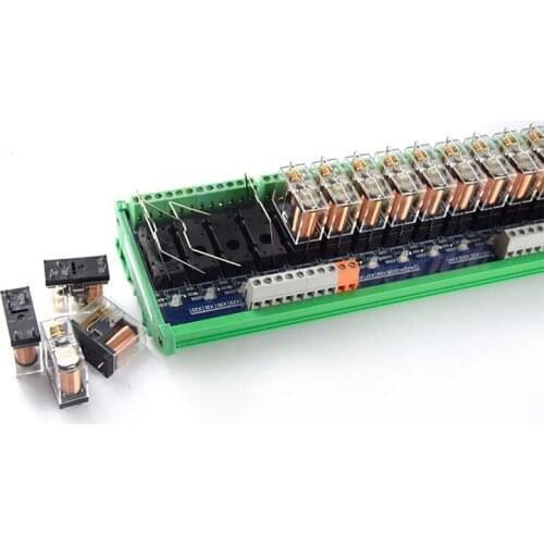 32-way original Omron relay module, compatible with NPN/PNP one open and one closed PLC dedicated interface