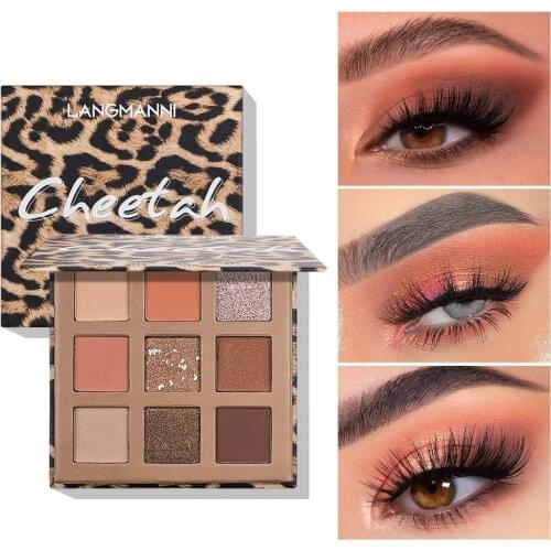 9 Colors Makeup Palette Long Lasting Matte Shimmering Eye Shadow Easy To Wear Makeup Earth Color Eye Color Natural Nice Cosmetic