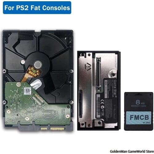 BitFunx GameStar SATA HDD adapter+FMCB V1.953 Game Card for PS2 Playstation 2+SATA HDD Hard Disk Drive with Games
