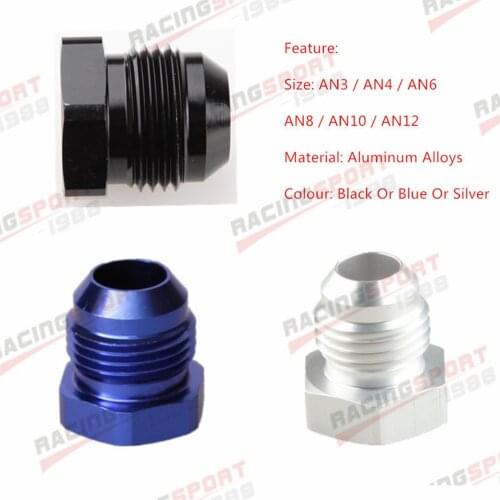 AN3 /AN4 /AN6 /AN8 /AN10 /AN12 Male Flare Plug Fitting Aluminum AN Plug