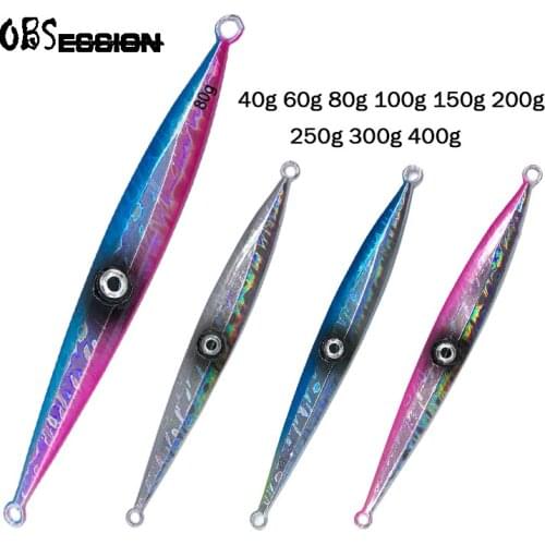 Hard Sea Fishing Lure 100g-630g 4pcs 2pcs 3D eyes Sink Metal jig lure Squid Slow jigging Artificial Bait Fishing accessories