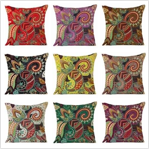 New Style Painted Printing Pillowcase Linen Cushion Decorative For Sofa Pillow Chair Car Springtime Home Decoration