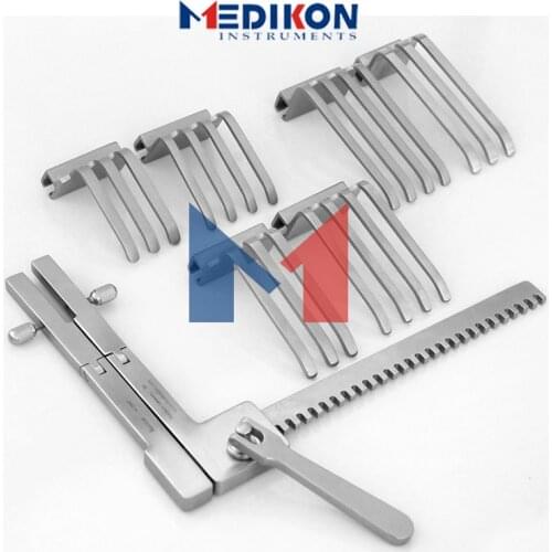 French hauser Laminectomy Retractor Set hinged blades spine surgery system spinal neurosurgery neuro spreader spreading scissors