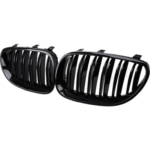 Gloss Black Car Front Kidney Grille Grill for BMW 5 Series E60 E61 M5 520I 535I 550I 2003-2010 Sedan