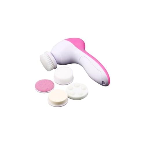 HOT SALE 5 in 1 Set Electric Wash Face Machine Facial Cleanser Pore Cleaner Face Cleaning Mini Skin Beauty Massager Brush