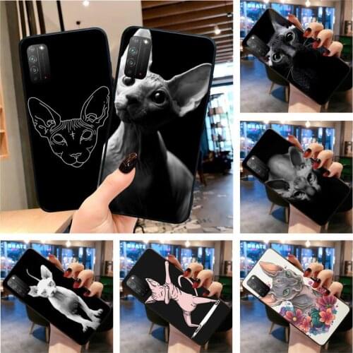 HUAGETOP Sphynx Cat Soft Phone Case Capa for Huawei Honor 30 20 10 9 8 8x 8c v30 Lite view pro