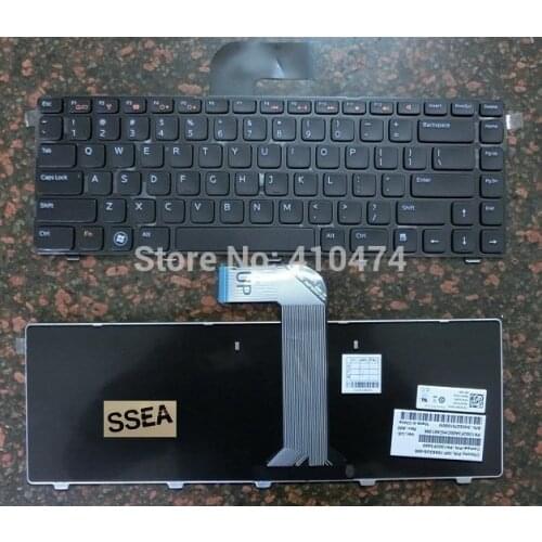 SSEA New Free Shipping US Keyboard for DELL Inspiron 14z(N411z) M411R 14R 5420 7420 15R 5520 7520 14 3420 15 3520