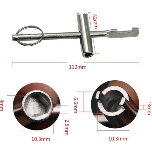 ZtDpLsd 1Pcs Tap Valve Key Water Meter Front Key Triangle Apply Triangular Switch Gate Accessories Locking Screwdriver