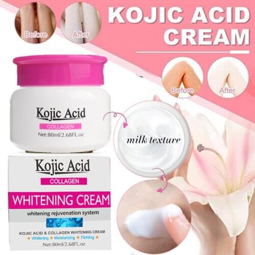 Kojic Acid Collagen Whitening,Cream For Dark Black Skin Lightening Intimate Body Lotion Crotch And Armpits Underarm Body Cream