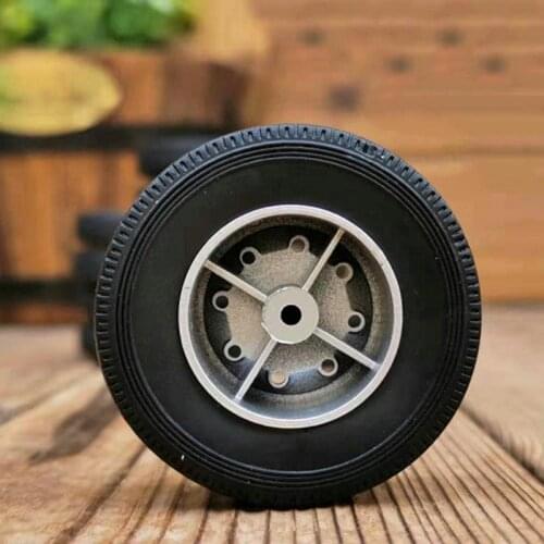 1/24 Scale Tyre Model Diecast Alloy Rubber Truck Wheel Model Modified Semi-trailer Truck Tire Accessories Model Display Show