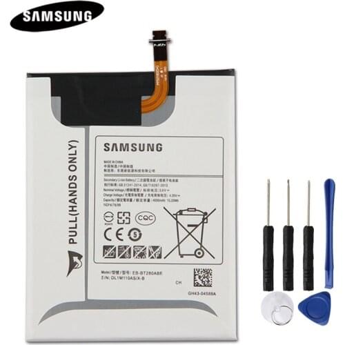 Original Battery Tablet Battery EB-BT280ABE For Samsung GALAXY Tab A 7.0 T280 T285 SM-T280 4000mAh Tablet Replacement Battery