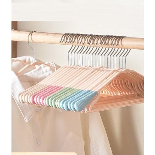 Sainwin 10pcs/lot 41cm Adult Plastic hangers household hangers non-slip hook hotel hanger Clothes store hanger