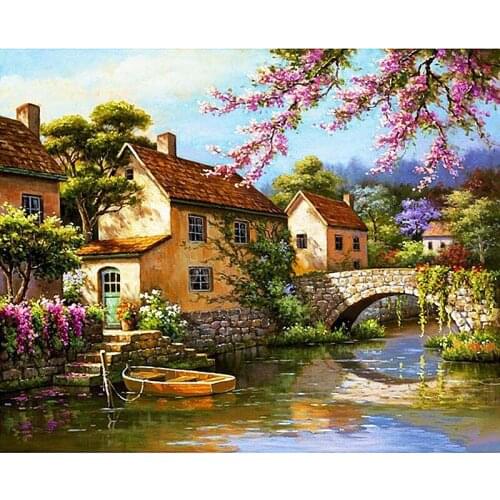 Full Square Diamond 5D DIY Diamond Painting "Beautiful scenery" Embroidery Cross Stitch Rhinestone Mosaic Painting Home Decor
