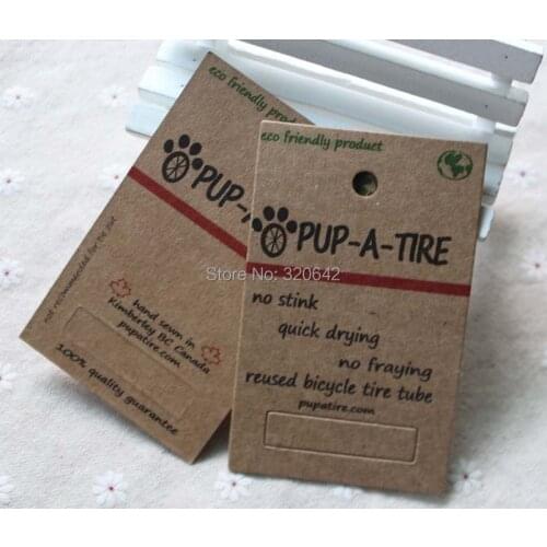 Custom design Brown Kraft paper printed/printing hang tag/swing tag,jeans garment clothing tags and labels