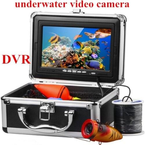 30m HD Professional Underwater Fishing Camera Fish Finder Video Recorder DVR 7 inch monitor