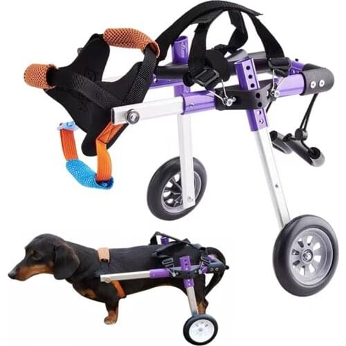 Adjustable Pet Dog Wheelchair Cart Disabled Dog Assisted Walk Car Pet Hind Leg Exercise Car for Hind Leg Rehabilitation Dog Walk