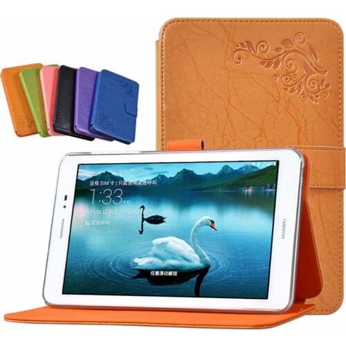Luxury Print Stand PU Leather Skin Magnetic Closure Case Protective Cover For HuaWei MediaPad T1 8.0 S8-701U/W T1-821W T1-823L