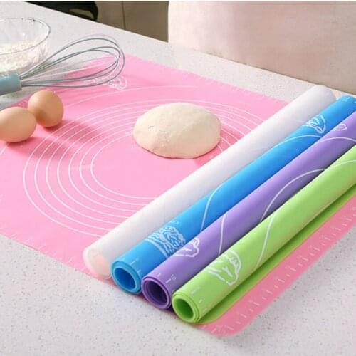 Silicone Non-stick Baking Mat Thickening Flour Rolling Scale Mat Kneading Dough Pad Baking Pastry Rolling Mat Pizza Pastry Tools