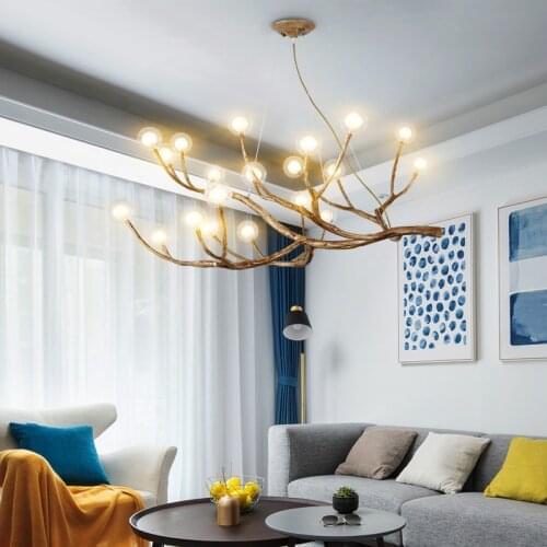 Modern Glass Bubble Tree Branch chandelier lighting suspension lamp restaurant decoration living room bedroom light fixtures