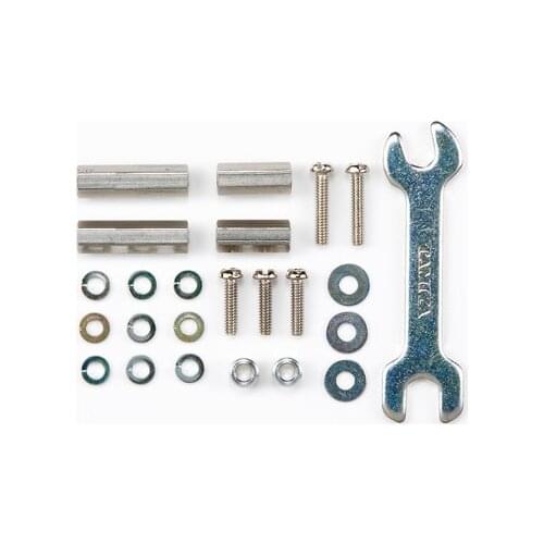 Tamiya Mini 4WD Parts Hex Mount Set Aluminum Alloy Hexagonal Column Sleeve Pipe Wrench 15395 For 4-wheel Drive Accessories