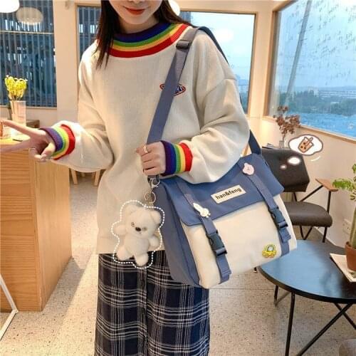 Japanese Preppy School Bag For Student Girls Bag Women Nylon Shoulder Bag Women Messenger Bag Crossbody Bags Women Bolsa Feminin