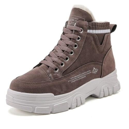 Women Winter Snow Boots 2021 New Fashion Casual High-Top Shoes Woman Waterproof Warm Platform Ankle Boot Female Botas Femininas