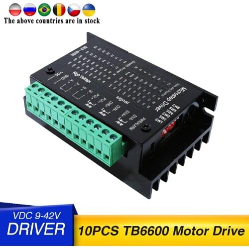 10PCS wood router machine stepper motor driver Tb6600 upgrade s109aftg DC 9V-42V CNC Single axis controller module files