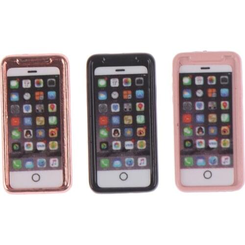 3Colors Mini Phone Dollhouse Miniature Toy 1Pcs Kitchen Living Room Accessories