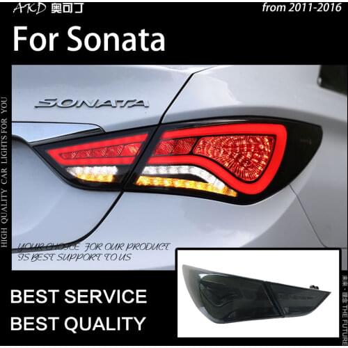 AKD Car Styling for Hyundai Sonata Tail Lights 2011-2016 Sonata YF LED Tail Lamp DRL Signal Brake Reverse auto Accessories