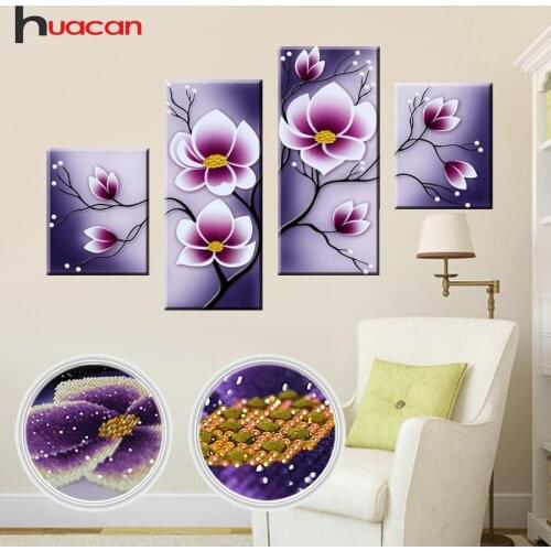 Diamond Embroidery Sale Flowers Special Shaped Multi-pictures DIY 5D Diamond Painting Cross Stitch Mosaic Wall Decor Orchid