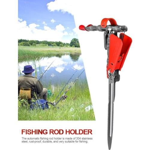 1 piece of outdoor fishing automatic sea rod holder automatically inserts the lifting rod sea frame spring rod accessories #W