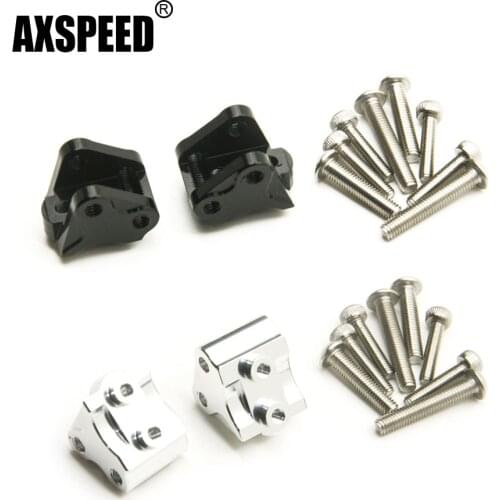 AXSPEED CNC Aluminum Front Rear Lower Shock Linkage Link Mount for Axial SCX10 II 90046 90047 1/10 RC Crawler Car Upgrade Parts