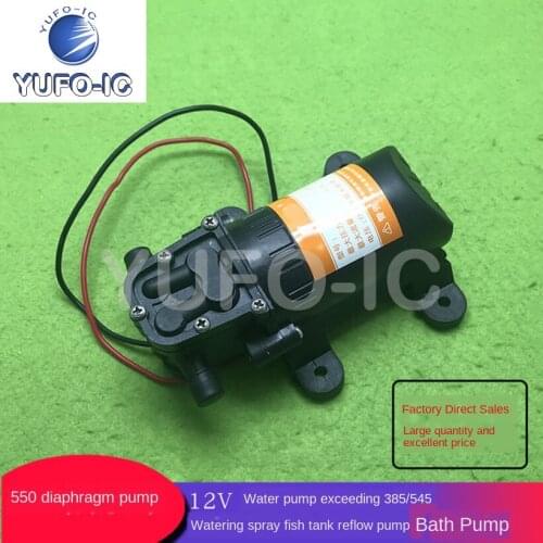 Free Ship 3pcs 550 Diaphragm Pump 12V beyond 385/545 Water Pump Watering Spray Fish Tank Reflow Pump Bath Pump