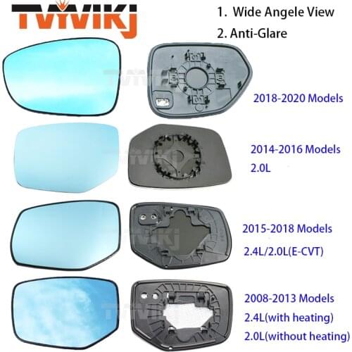 TVYVIKJ Side Rearview Mirror Blue Glass Lens For HONDA Accord 2004-2020 Wide Angle View anti glare door mirror wing