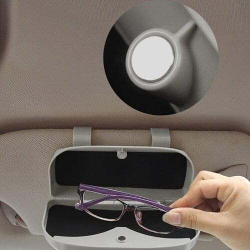 124B Sunglass Holder Car Storage Coins Keys Receipts Driving License Lipsticks Auto Interior Accessories Apply to All Car
