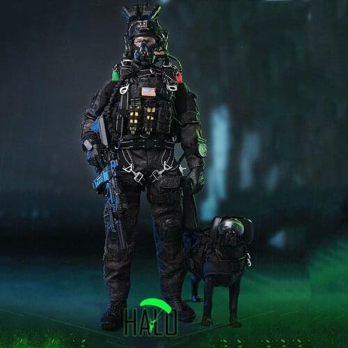 Action figure model Full set with police dog mini times toys M013 1/6 Navy Special Forces Seal Team B Collection Doll Toys Gift