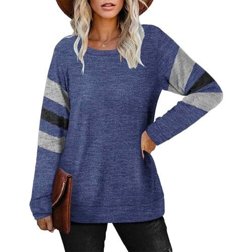 GULE GULE Women Casual Sweatshirts Long Sleeve with Pocket Tunic Tops S-2XL