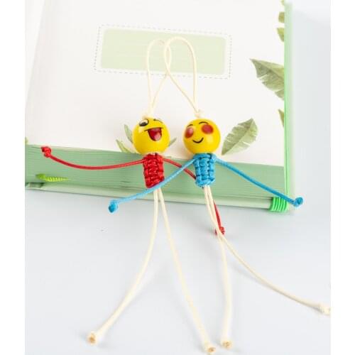 Jingdezhen Ceramic Matchstick Men Key Chian Ceramics bag strap Cartoon Animal Pendant For Gift Girl Drop Shipping #HY532