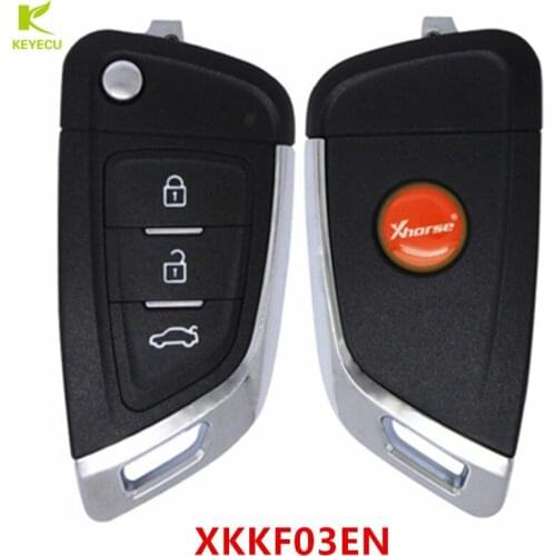 KEYECU 5PCS XHORSE UNIVERSAL KNIFE STYLE FLIP KEY for VVDI Key Tool VVDI2 PN: XKKF03EN