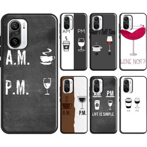 Coffee Wine Cup For POCO X3 M3 F2 Pro Case For Xiaomi Mi 10T 9T Pro Note 10 Lite A2 Mi 11 A3 Phone Coque