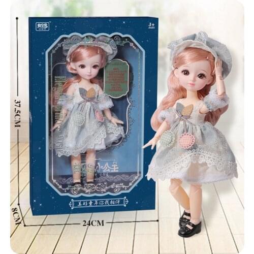 31cm Dress Up BJD Doll Princess Doll Childrens Play House Gift Gift Box Decoration Girl Toy Bjd Doll Clothes 23 Movable Joints