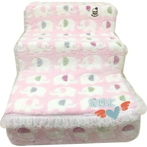 Pet Teddy Multi-purpose Elderly Bed Sofa Steps on The Second and Third Floors Stepping Four-layer Climbing Dog Ladder