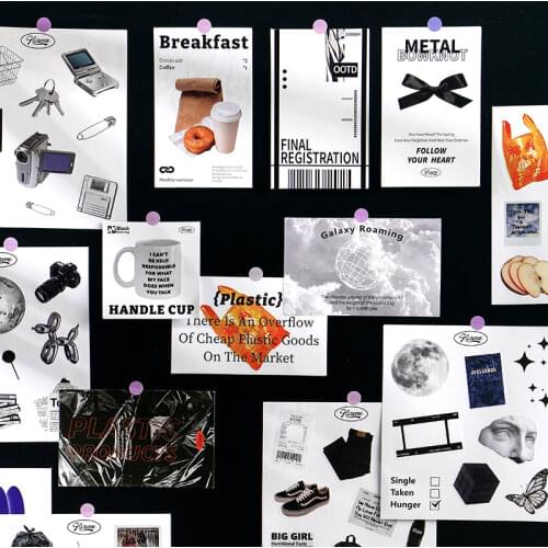 Moment Archive Series Journal Photo Decorative Stationery Stickers Scrapbooking DIY Diary Album laptop self adhesive Sticker