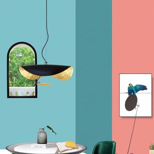 Nordic Postmodern Pendant Lights Fixture Art Flying Saucer Hanging Lamp Living Room Restaurant Bar Personality led Pendant Lamp