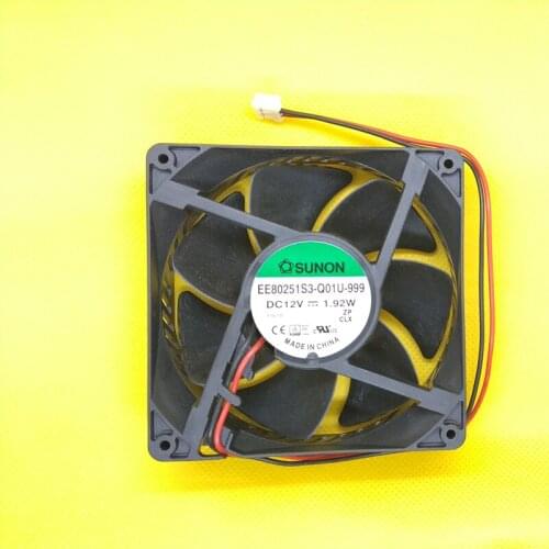 Original For SUNON 8CM DC 12 V 1.92W 8025 EE80251S3-Q01U-999 2-line Hydraulic Bearing Cooling Fan