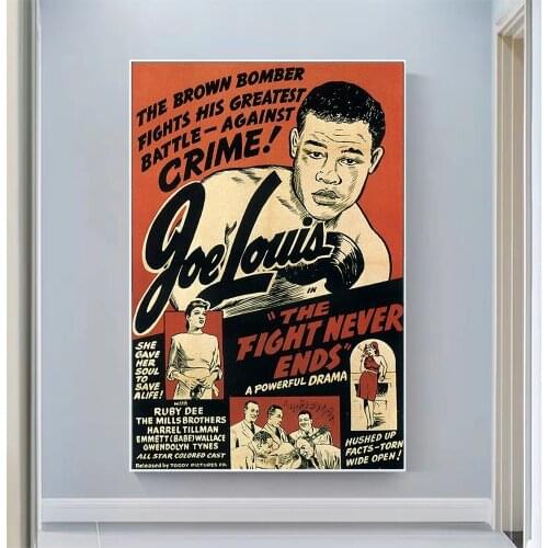 CP1077 The Fight Never Ends Classic Hot Movie Print Silk Fabric Poster Indoor Wall Art Decor Gift
