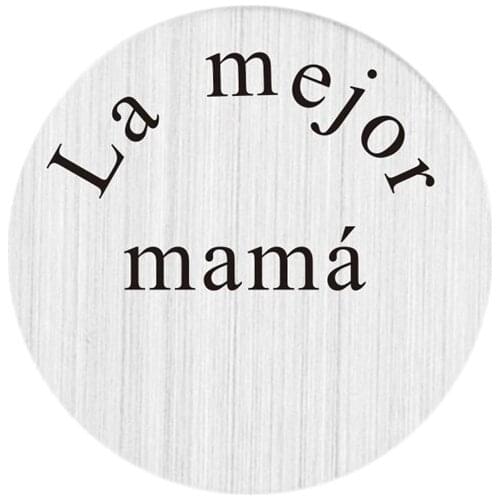22mm Window Plates La mejor mama Mom Stainless Steel Floating locket Plate for floating locket pendant
