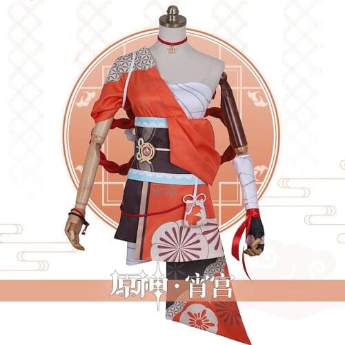 Hot Game Genshin Impact Yoimiya cosplay costume uniform for Halloween Fancy Stage Performance Amine Fans Collection Fans Gift