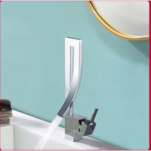 Bathroom all-copper European style black hot and cold mixed water brushed paint style Basin Basin Faucet AE02FMD-0016